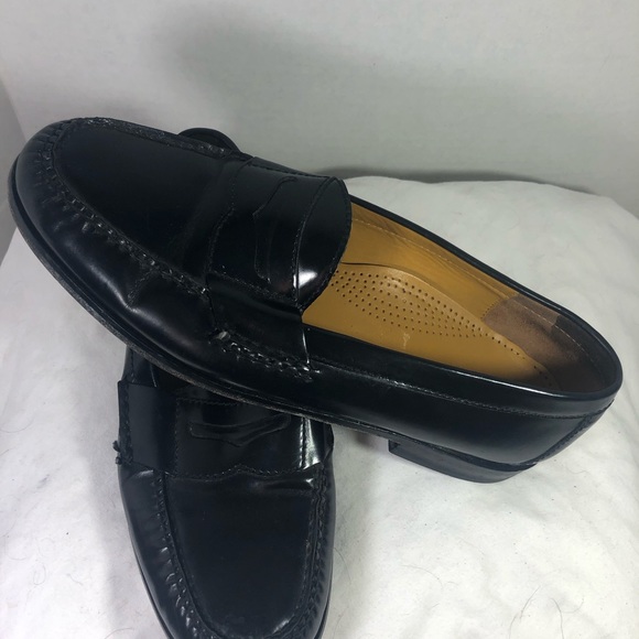 Mens Cole Haan Shoe Size 10 D Black Leather Loafer - Picture 2 of 5